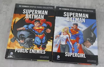 Buy DC Comics Superman Batman - Vol 5 Public Enemies / Vol 21 Supergirl Eaglemoss HB • 14.99£