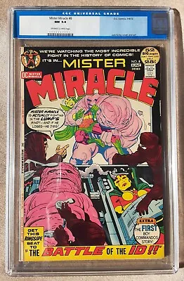 Buy MISTER MIRACLE #8 CGC 9.4 Jack Kirby  Battle Of The Id  1972 DC • 100.43£