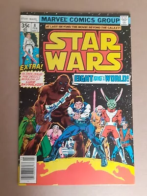Buy Star Wars No 8.  1st Appearance Of Jaxxon, Hedjii. VF+ 1978 Marvel Comic. ND/UK • 18.50£