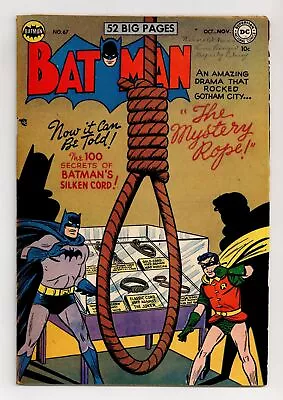 Buy Batman #67 VG- 3.5 1951 • 367.63£
