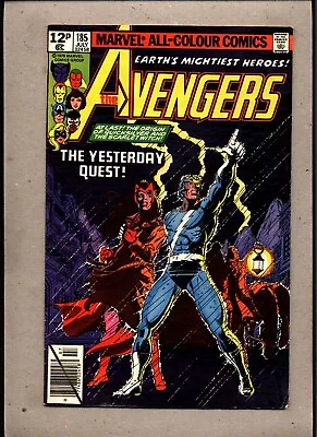 Buy Avengers #185_july 1979_fine+_ The Yesterday Quest _bronze Age Marvel_uk! • 0.99£