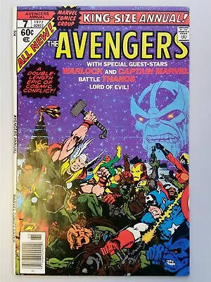 Buy Avengers Annual #7 Fn (6.0) Thanos Thor Iron Man 1977 Marvel Comics ** • 39.99£