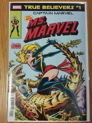 Buy True Believers Captain Marvel Ms Marvel #1 Marvel Nm+ (9.6 Or Better) • 6.99£