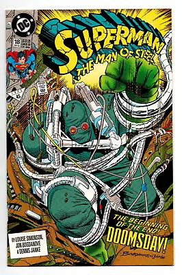 Buy Superman Man Of Steel #18 - 1st Print - 1st Appearance Doomsday - KEY - 1992 -NM • 19.76£