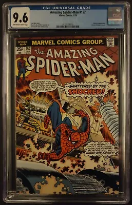 Buy Amazing Spider-man #152 Cgc 9.6 Ow-w Pages Marvel Comics January 1976 - Shocker • 143.79£