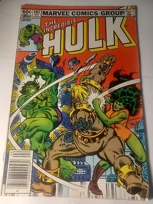 Buy Incredible Hulk #282 VG/FN Newsstand 1st She-Hulk In Title Marvel Comics C251 • 14.78£