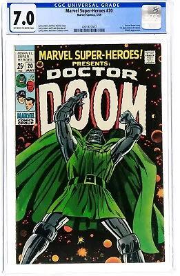 Buy Marvel Super-Heroes #20 1969 1st Solo Dr. Doom! 1st App Valeria  Classic Cover!! • 552.90£