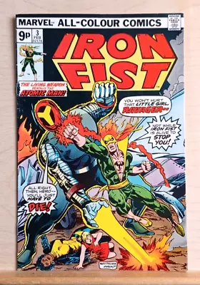 Buy Iron Fist #3 (1976) UKPV - Nice Copy Around FN+ 6.5 MVS Intact • 11.95£