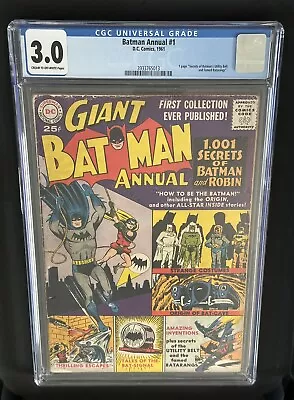 Buy Batman Annual #1 CGC 3.0 From 1961. • 160£