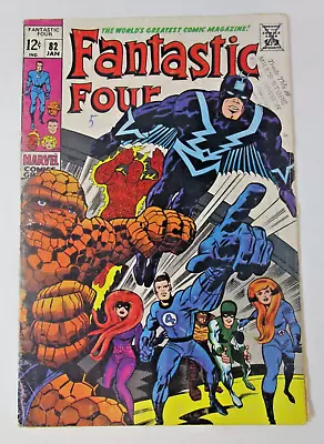 Buy Fantastic Four #82 1969 [G-] 1st Zorr Silver Age Marvel Inhumans Stan Lee Kirby • 17.35£