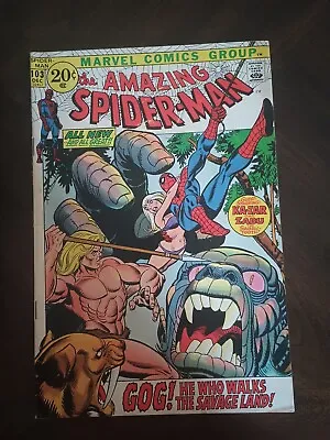 Buy Amazing Spider-Man #103 7.0 1st Appearance Gog! Ka-Zar! Marvel 1971 • 29.28£