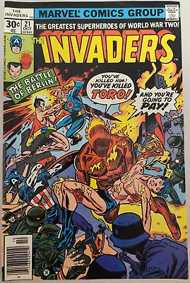Buy Invaders #21 Marvel 1977 9.2 NM- • 23.04£
