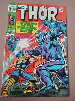 Buy Marvel Silver Age - THOR #170 - 1969 Lee Kirby/Thermal Man High Grade • 25£