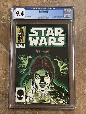 Buy CGC 9.4 Star Wars #84 Marvel 1984 Han Solo & Chewbacca Story Graded • 71.12£