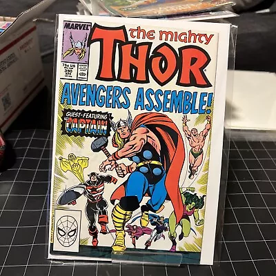 Buy Thor #390 Captain America Wields Thor's Hammer! Marvel 1988 • 11.98£