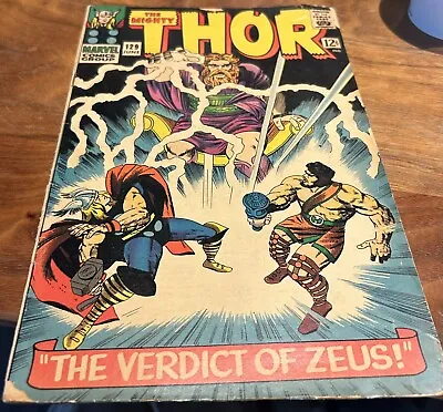 Buy The Mighty Thor Marvel 129 1966 Hercules Jane Foster Tana Nile Artemis Hephaestu • 17.59£