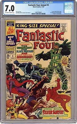 Buy Fantastic Four Annual #5 CGC 7.0 1967 2007742001 • 118.31£