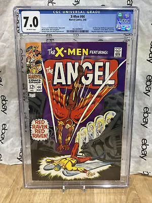 Buy X-men #44 CGC 7.0 Marvel Comics New Slab 1968 Key Issues 1st Red Raven Witch • 160.49£