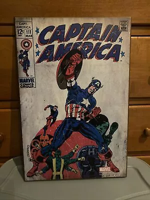 Buy Marvel Comics Group Captain America Number 111 Wall Art Plaque Of 13 X19  (ud) • 25.58£
