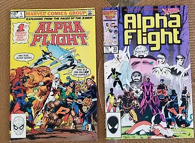 Buy Alpha Flight #1 & 33 1986 Key Issues 1st Appearance Lady Deathstrike Marvel VF • 6.32£
