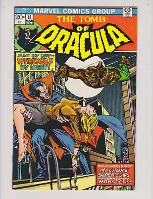 Buy Tomb Of Dracula #18 Marvel 1974 Werewolf By Night Crossover Rare Key Gene Colan • 56.29£
