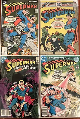 Buy SUPERMAN Comic Lot Of 4 DC COMICS -  297 ,308, 325 (Whitman Variant) , 401 • 13.40£