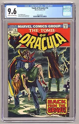 Buy Tomb Of Dracula 16 (CGC 9.6) Gene Colan Art Gil Kane Cover 1974 Marvel L668 • 138.36£