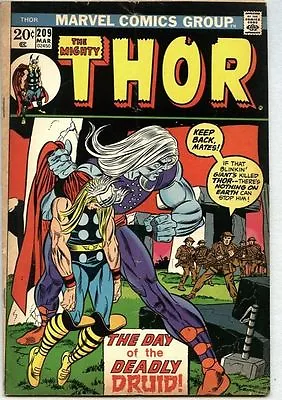 Buy Thor #209-1973 Vg/fn Demon Druid / John Buscema / Conway • 8.70£