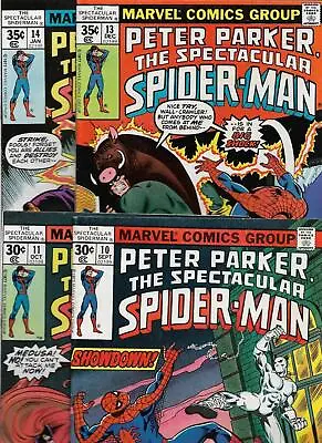 Buy The Spectacular Spider-man #10 #11 #13 #14 1977-1978 Fine 6.0 3491 White Tiger • 19.07£