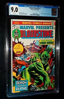 Buy CGC MARVEL PRESENTS: BLOODSTONE #1 1975 Marvel Comics CGC 9.0 VF/NM • 148.22£