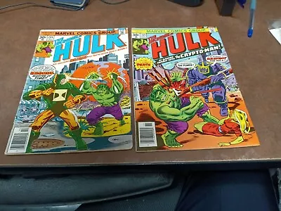 Buy Incredible Hulk 204 & 205 Marvel Comics 1976 1st Kronus & Crypto Man Us Currency • 24.59£