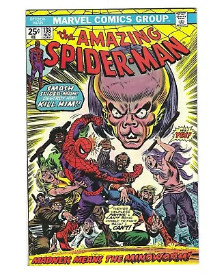 Buy Amazing Spider-Man #138 1974 VF/VF+  Or Better Mindworm! Combine Shipping • 35.57£
