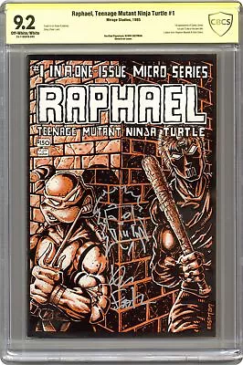 Buy Raphael Teenage Mutant Ninja Turtles #1 1st Printing CBCS 9.2 SS Eastman 1985 • 1,107.35£