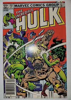 Buy Incredible Hulk 282 NM High Grade She-Hulk Meetup Avengers Leader • 27.67£