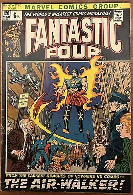 Buy Fantastic Four #120 - 1st Appearance Air-Walker! (Marvel 1972) • 36£