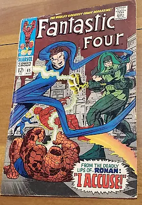 Buy Fantastic Four #65 (1967) 1st App Kree Ronan The Accuser & Supreme Must Sell • 75.11£