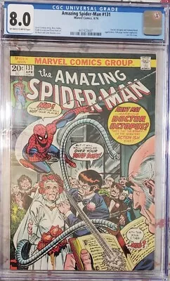 Buy Amazing Spider-Man #131 (April 1974, Marvel) CGC Grade 8.0 • 71.15£