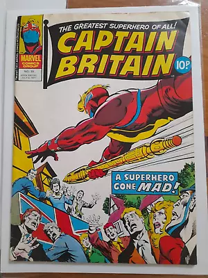 Buy Captain Britain #39 July 1977 Good+ 2.5 Royal Family, Final Issue In Series • 6.99£
