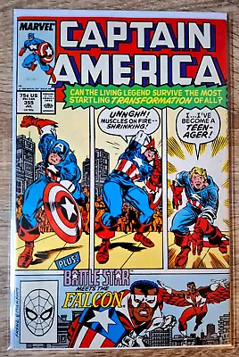 Buy Captain America #355 (1988)Copper Age-Marvel Comics Listing #234 To #379 VF+ • 2.95£