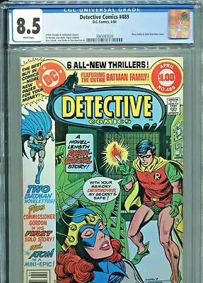 Buy Detective Comics #489 (DC 1980) CGC Certified 8.5 • 64.24£