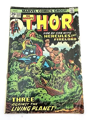 Buy Marvel Comics Group The Mighty Thor Hercules And FireLord #227 (1974) • 4£