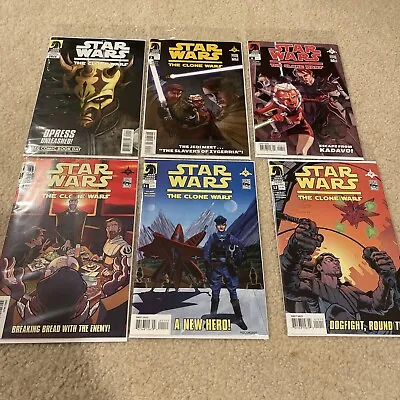 Buy Lot Of 6 Star Wars: The Clone Wars Comics Dark Horse 2008 Free #2,6,10,11,12 • 158.89£