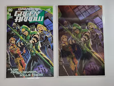 Buy Green Arrow V7 #1 Sean Izaakse Reg/FOIL Wrap Around Covers DC Comics 2023 • 5.59£