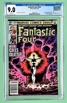Buy Fantastic Four #244 (CGC 9.0) Newsstand, 1st Frankie Raye Nova, Anya-Taylor Joy? • 112.60£
