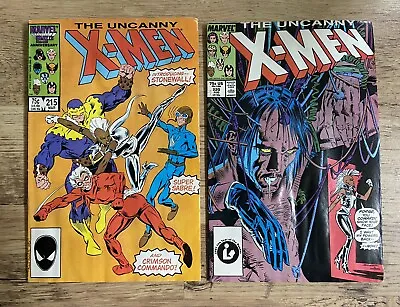 Buy Uncanny X-Men # 215 & 220 (2 Comics) Free Postage • 6£