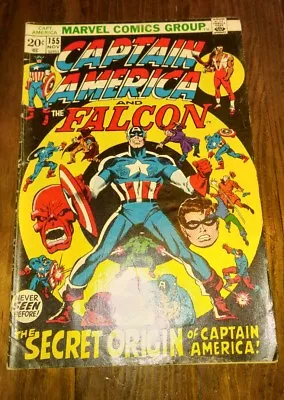 Buy Comic Captain America And The Falcon Marvel 155 Nov 1972 • 11.81£