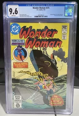 Buy Wonder Woman # 275 (1981) Cheetah Huntress/Power Girl Backup Story CGG 9.6 • 119.93£