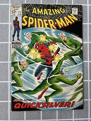 Buy The Amazing Spider Man #71 Quick Silver VF Vintage Marvel 1969 • 118.59£