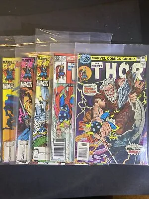 Buy Mighty Thor #248 #324 #341 #342 #343 Marvel Comics 1984 Nice Lot (5) • 14.22£