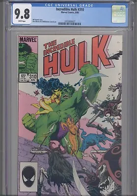 Buy Incredible Hulk #310 CGC 9.8 1985 Marvel Comics Al Williamson Cover & Art • 72.01£